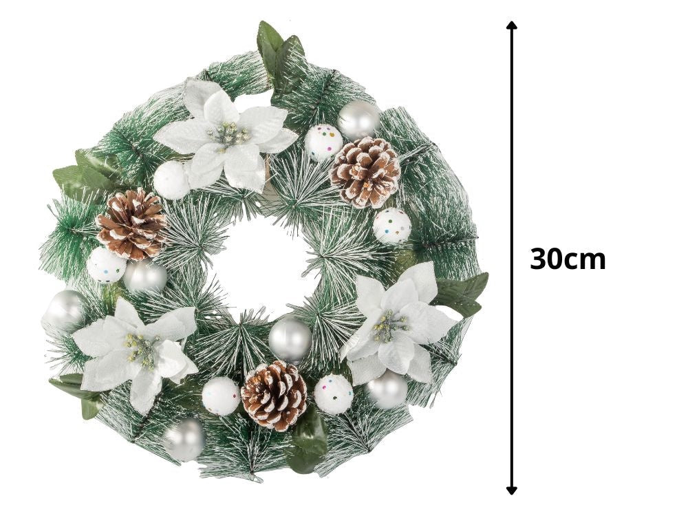 Julkrans med kottar 30 cm