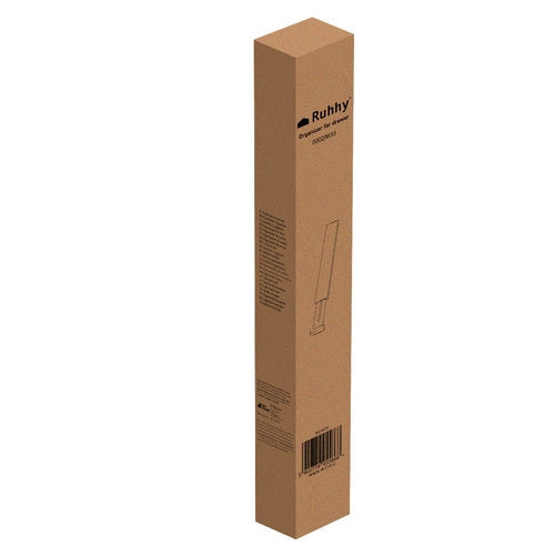 Justerbar lådorganisatör i bambu 4-pack teleskopiska avdelare 42-56 cm
