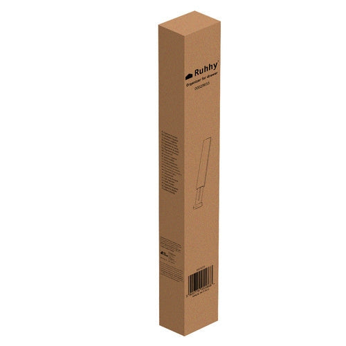 Justerbar lådorganisatör i bambu 4-pack teleskopiska avdelare 42-56 cm