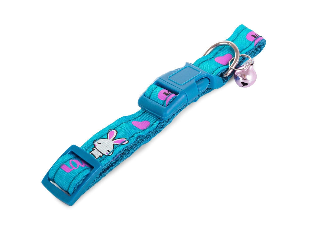Justerbart hund- och katthalsband med bjällra 23,5–36 cm mixfärg
