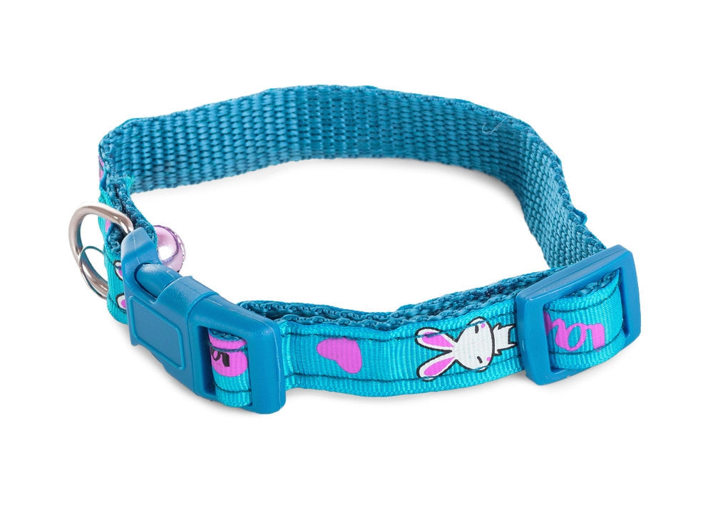Justerbart hund- och katthalsband med bjällra 23,5–36 cm mixfärg