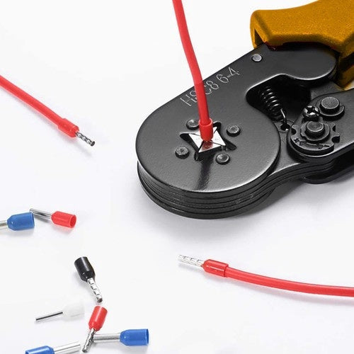 Kabelskotång automatisk 0,25-10 mm² med 1200 ändhylsor 8 stl