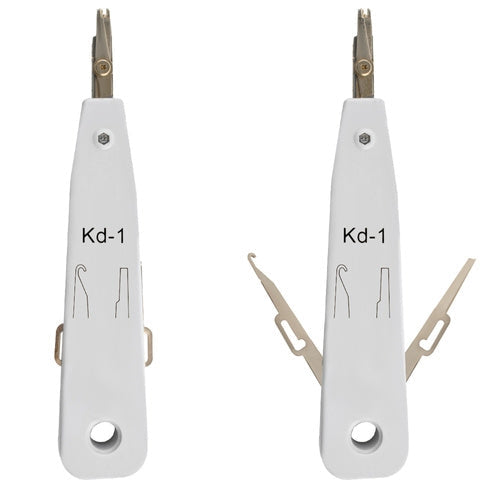 Kabeltestare kit RJ45/RJ11 med crimptång, stripper och 10 RJ45-kontakter