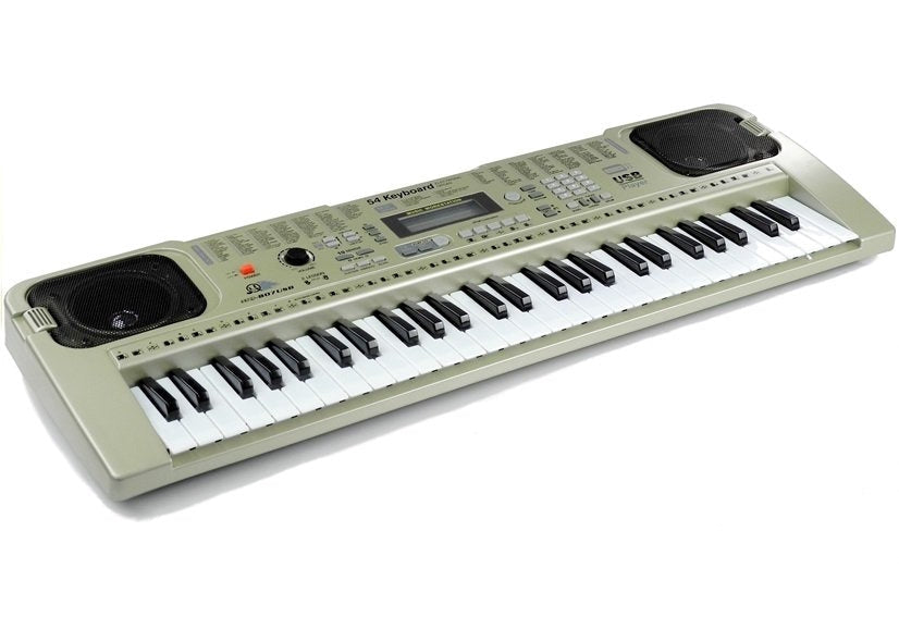 Keyboard leksak 70 cm med mikrofon, inspelning, LCD och högtalare