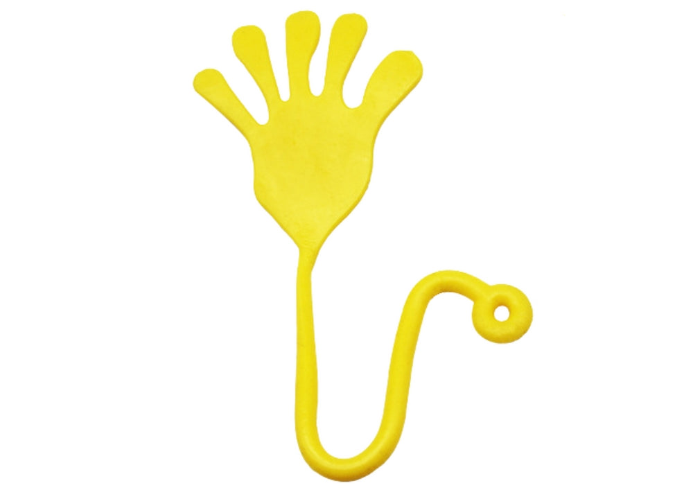 Klibbig hand leksak elastisk slime gul 23 cm, från 3 år