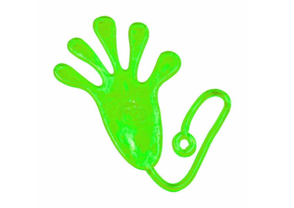 Klibbig hand slime elastisk grön leksak CE 3+ år