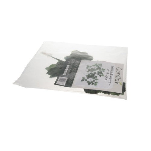 Konstgjorda rosbladskvistar 12-pack grön 51x25 cm polyester/PVC