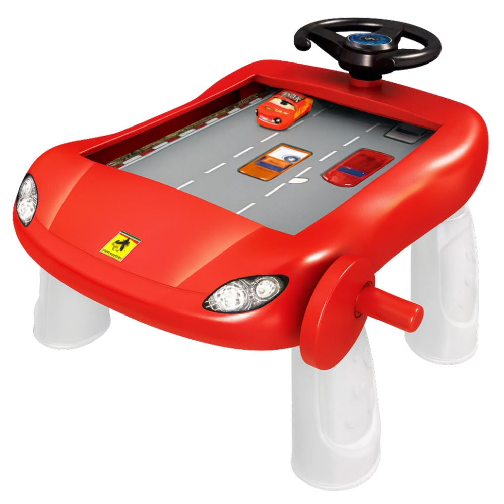 Körsimulator bordleksak med ratt och spårbräda, manuell batterifri