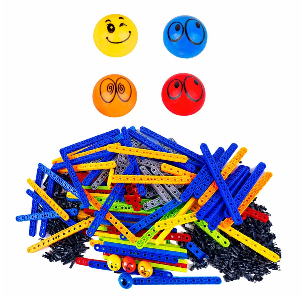 Kulbana byggsats 477 delar push-fit med 8 kulor, Rainbow Board