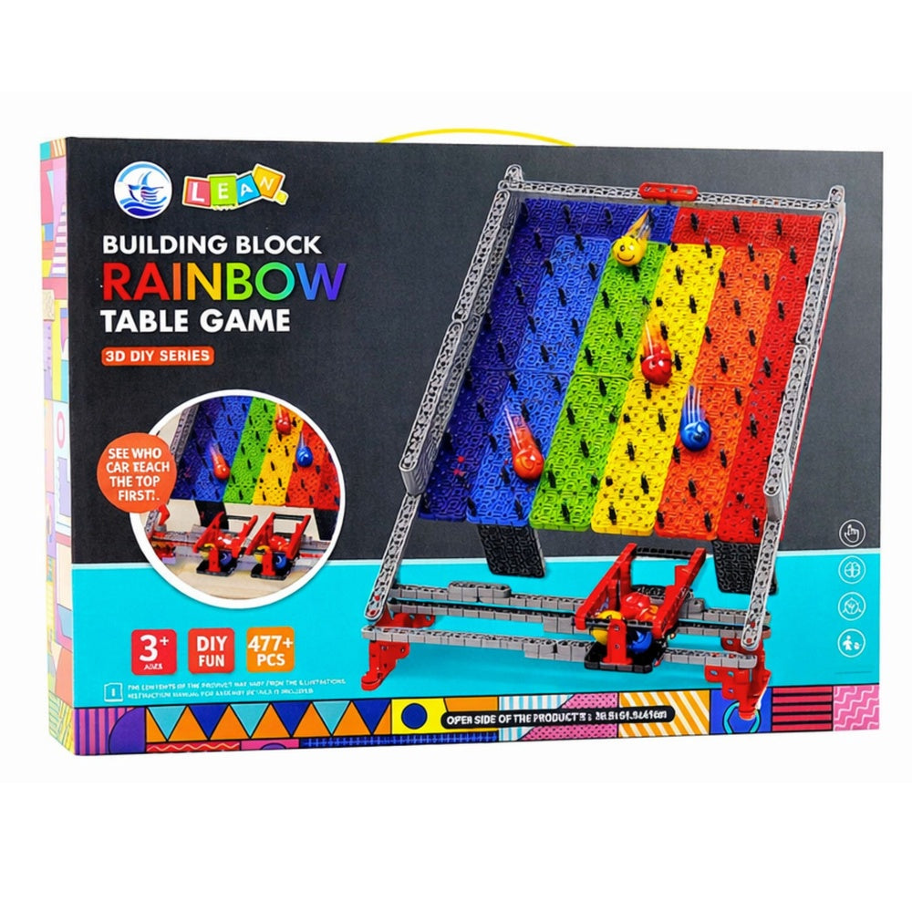 Kulbana byggsats 477 delar push-fit med 8 kulor, Rainbow Board
