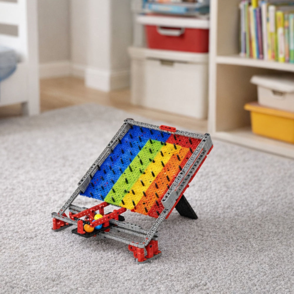 Kulbana byggsats 477 delar push-fit med 8 kulor, Rainbow Board
