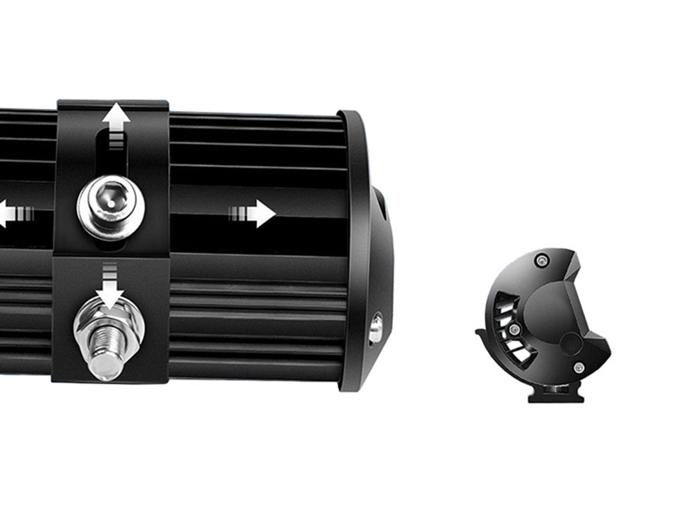 LED arbetslampa 420W 12-24V 140 LED IP68 svart 51,5 cm