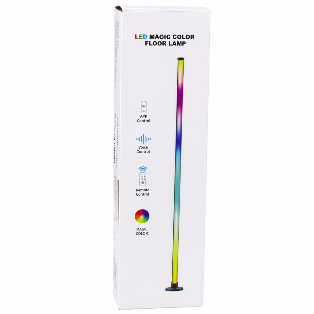 LED-hörnlampa 90 cm RGB 16M färger 210 lägen Bluetooth USB