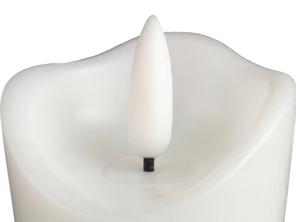 LED-ljus batteridrivet fladdrande låga 12,5 cm vit varm gul