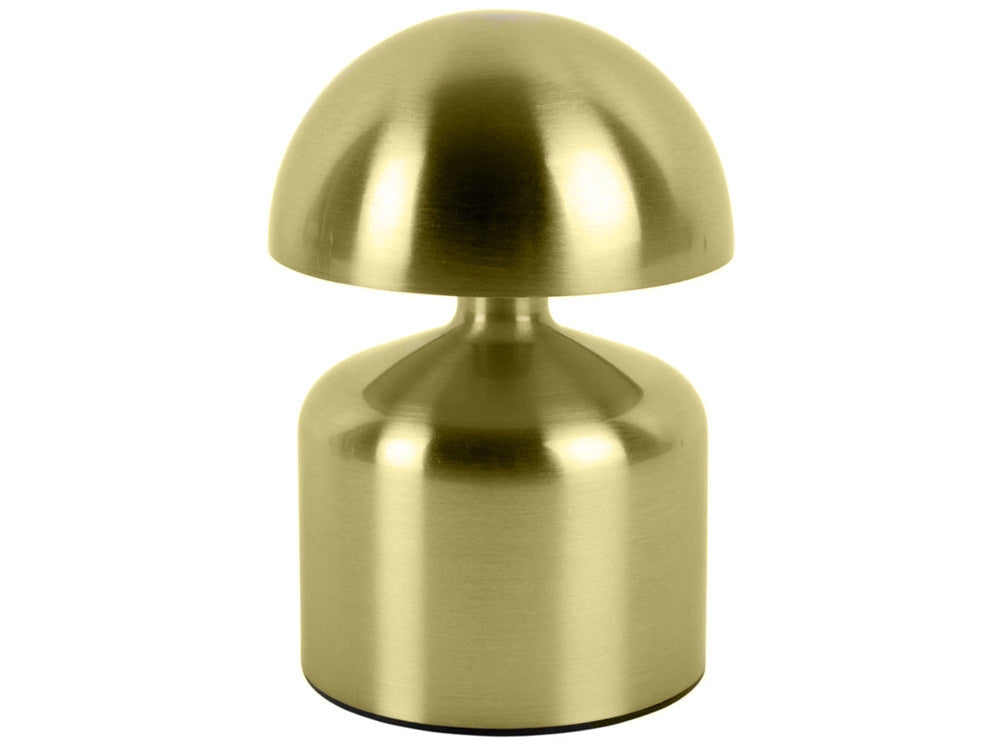 LED nattlampa svampform touch USB-C uppladdningsbar guld/silver 15 cm