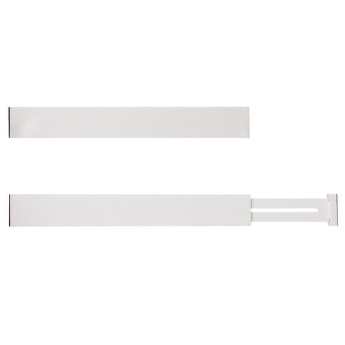 Lådavdelare bambu justerbar 42-56 cm vit, 4-pack
