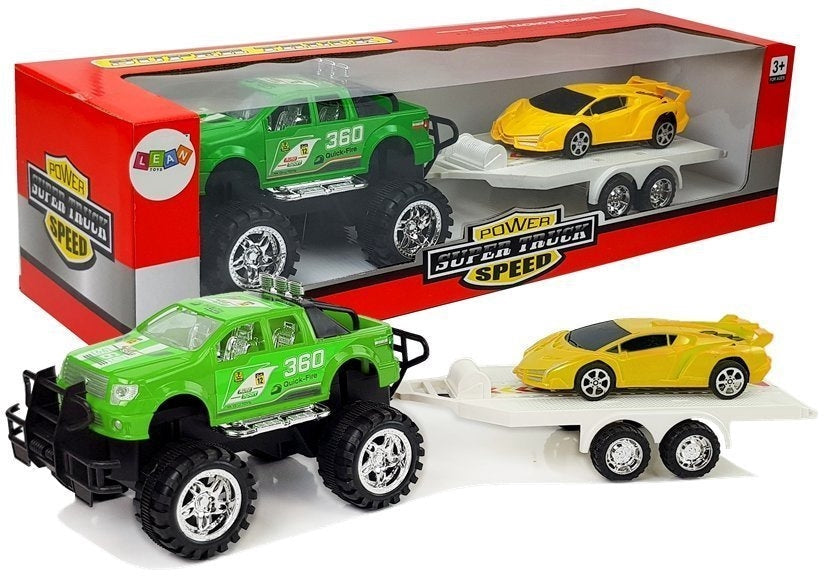 Leksaksbilar set 3-pack friktionsdrift bärgningsbil off-road sportbil