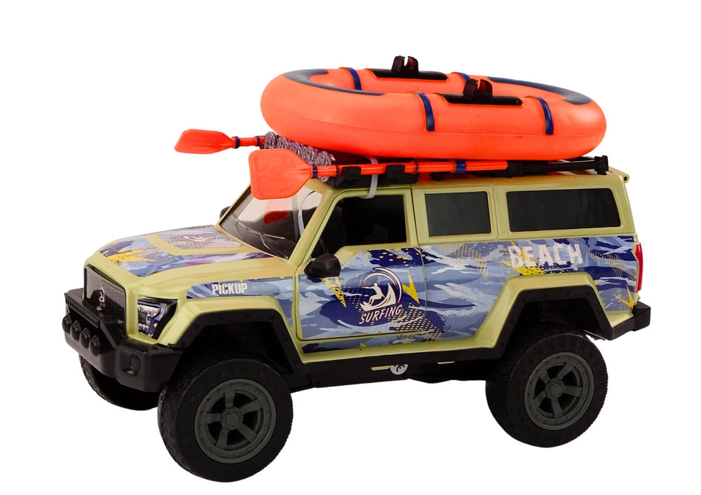 Leksaksbil off-road surfbil med surfare, surfbräda & tillbehör 3+