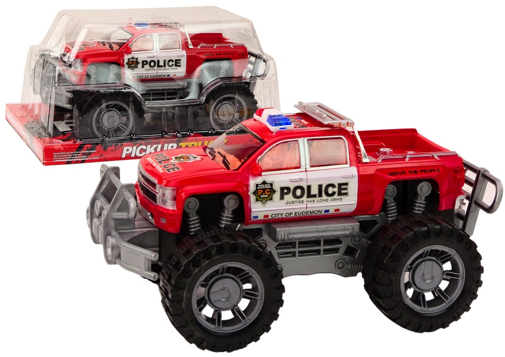 Leksaksbil polispickup off-road 31 cm friktionsdriven, 3+ år