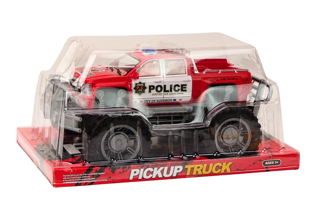 Leksaksbil polispickup off-road 31 cm friktionsdriven, 3+ år
