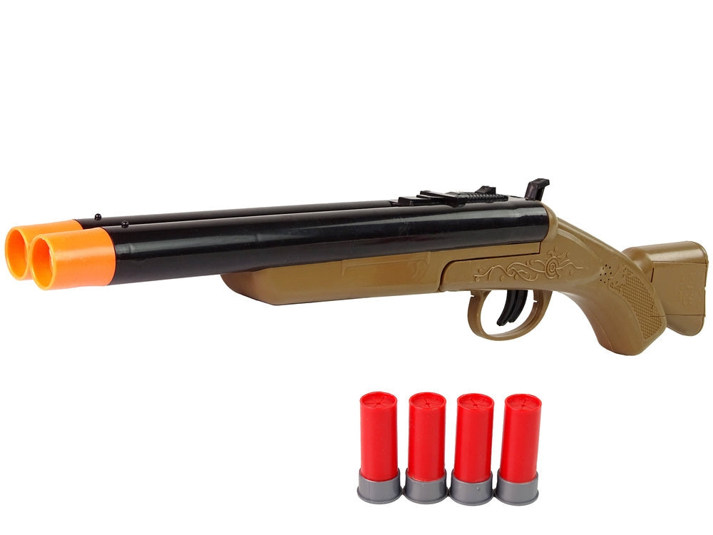 Leksakscowboy shotgun med ljudeffekt och 4 patroner, 46 cm, 3+
