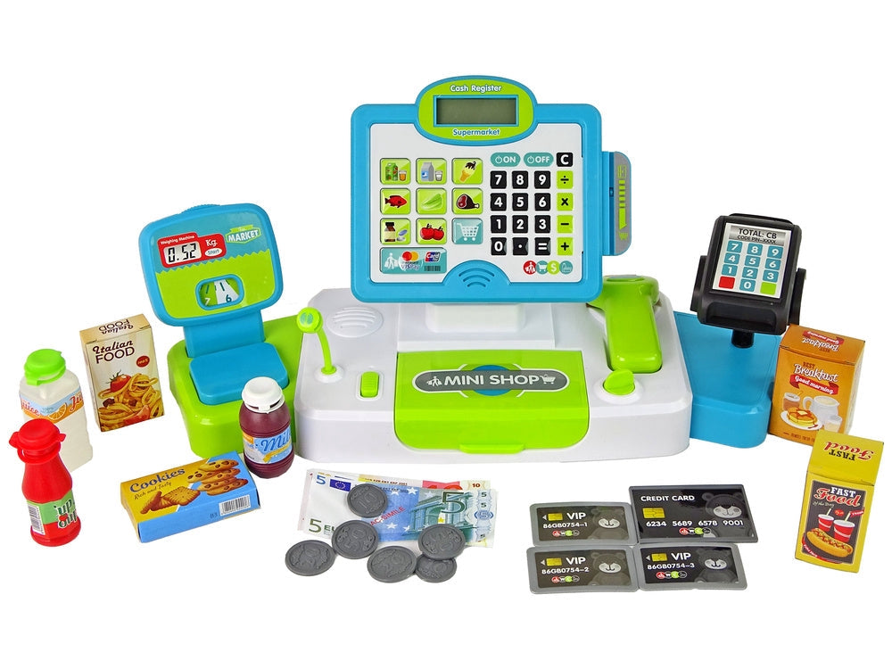 Leksakskassa med scanner, våg och terminal med ljud, 3+ år