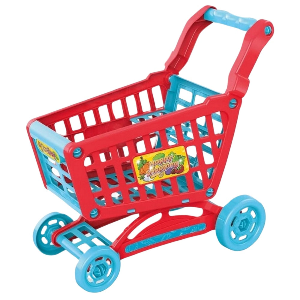 Leksakskassaregister butikset med scanner, kundvagn & ljus/ljud