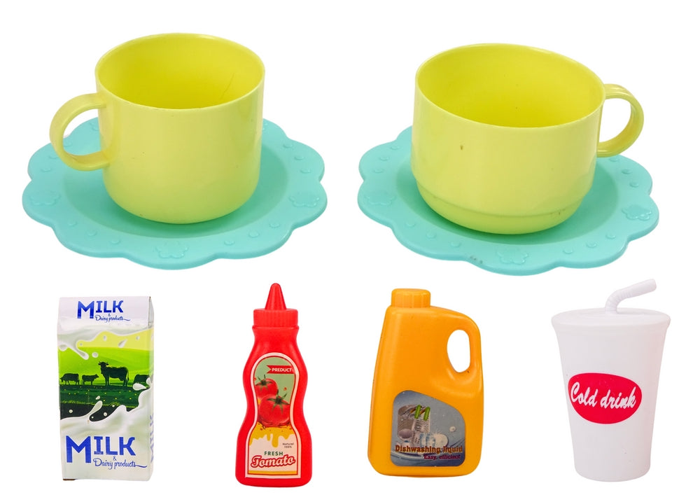 Leksaksmixer set med ljus/ljud, vattenvirvel, frukt & tillbehör