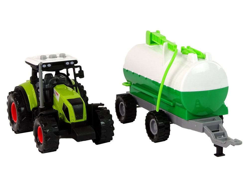 Leksakstraktor med tankvagn och ljud, 3+ år, batterier ingår
