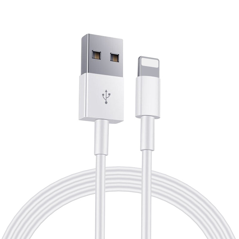 Lightning till USB-kabel 1 m vit 2-pack för iPhone/iPad, laddning & synk