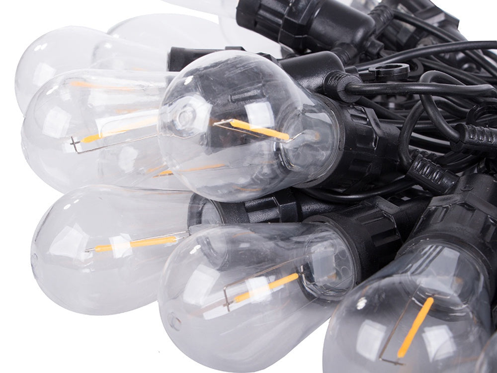 Ljusslinga utomhus 15 LED varmvit 15 m IP44