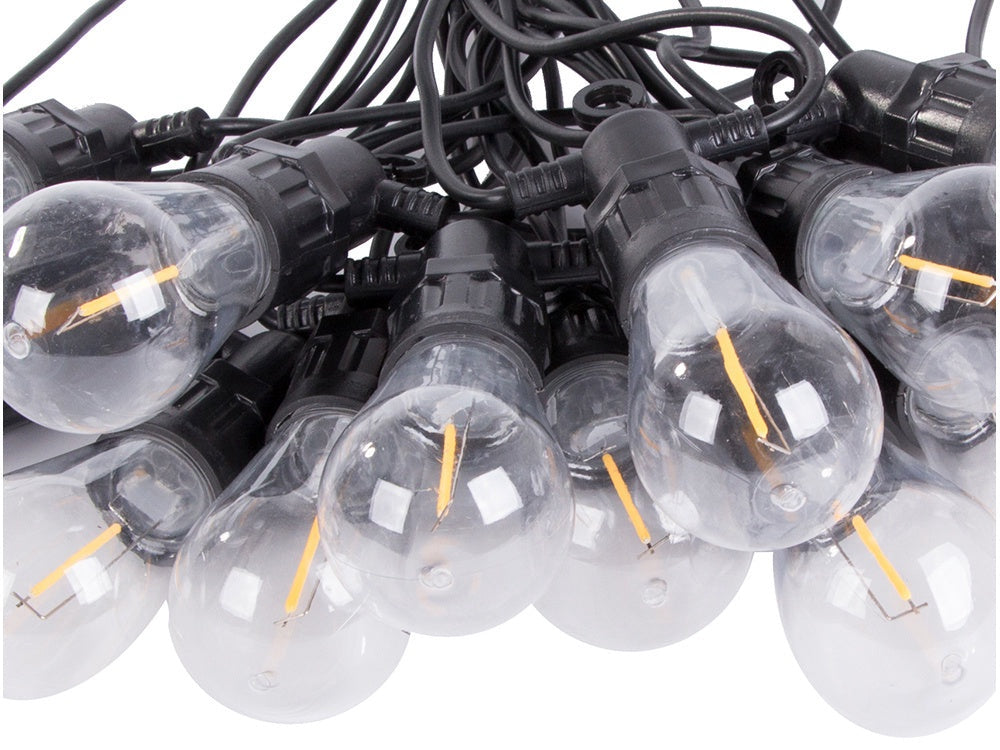 Ljusslinga utomhus 15 LED varmvit 15 m IP44