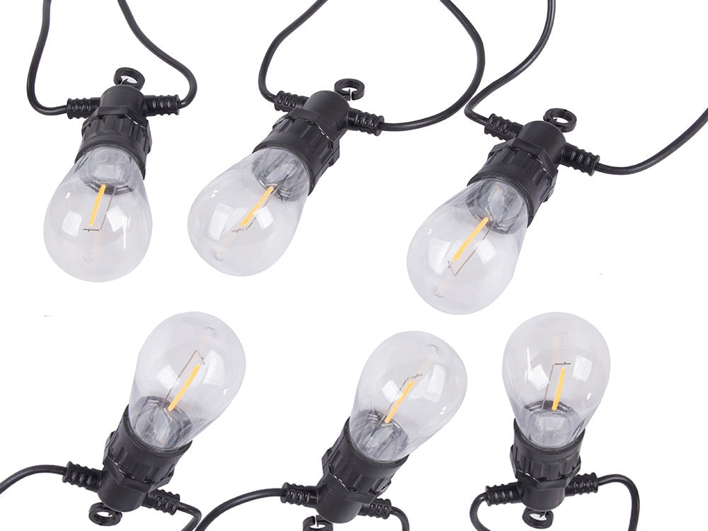 Ljusslinga utomhus 15 LED varmvit 15 m IP44
