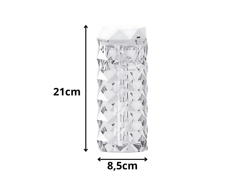 Luftfuktare aromadiffuser 1000 ml RGB vit USB-C