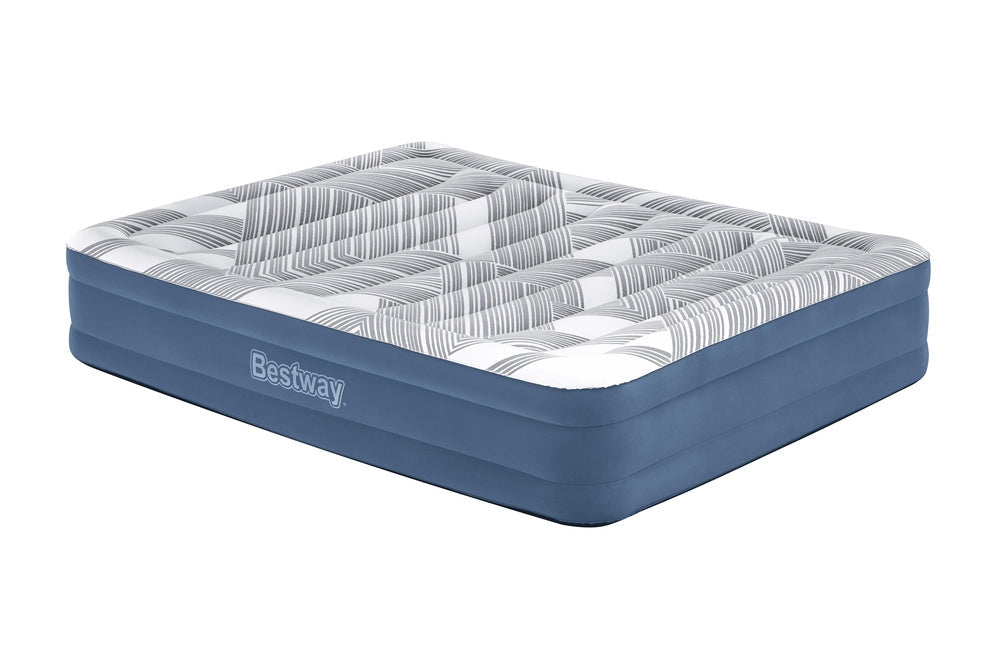 Luftmadrass dubbel 203x152x36 cm med inbyggd elpump 220-240 V