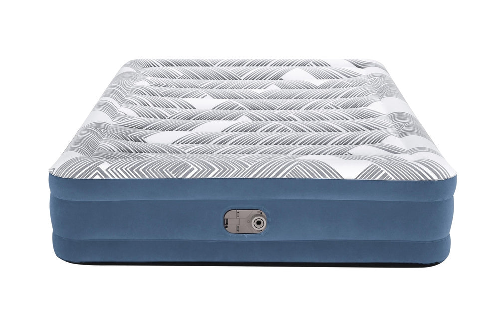 Luftmadrass dubbel 203x152x36 cm med inbyggd elpump 220-240 V