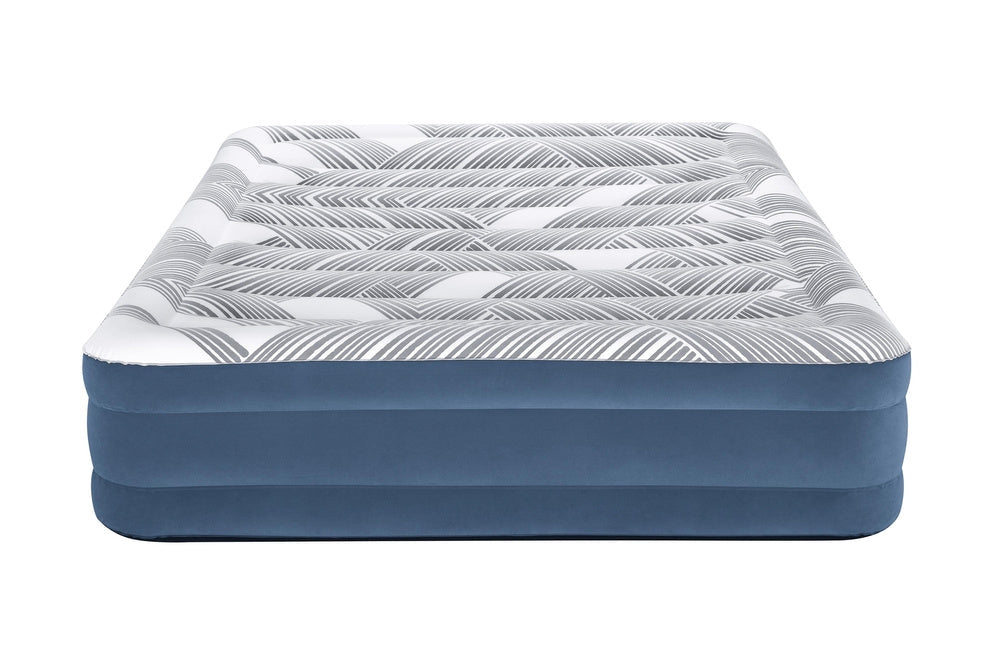 Luftmadrass dubbel 203x152x36 cm med inbyggd elpump 220-240 V
