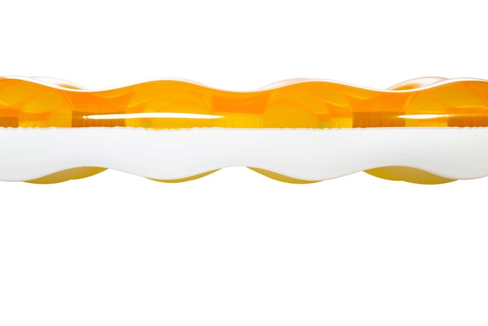 Luftmadrass för pool och strand 188x71 cm PVC gul max 90 kg