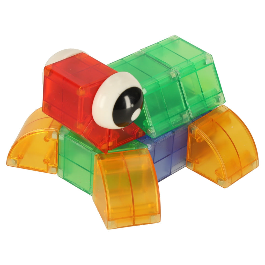 Magnetiska byggblock Magnetic Tiles 32 delar med LED-ljus, 3+ år