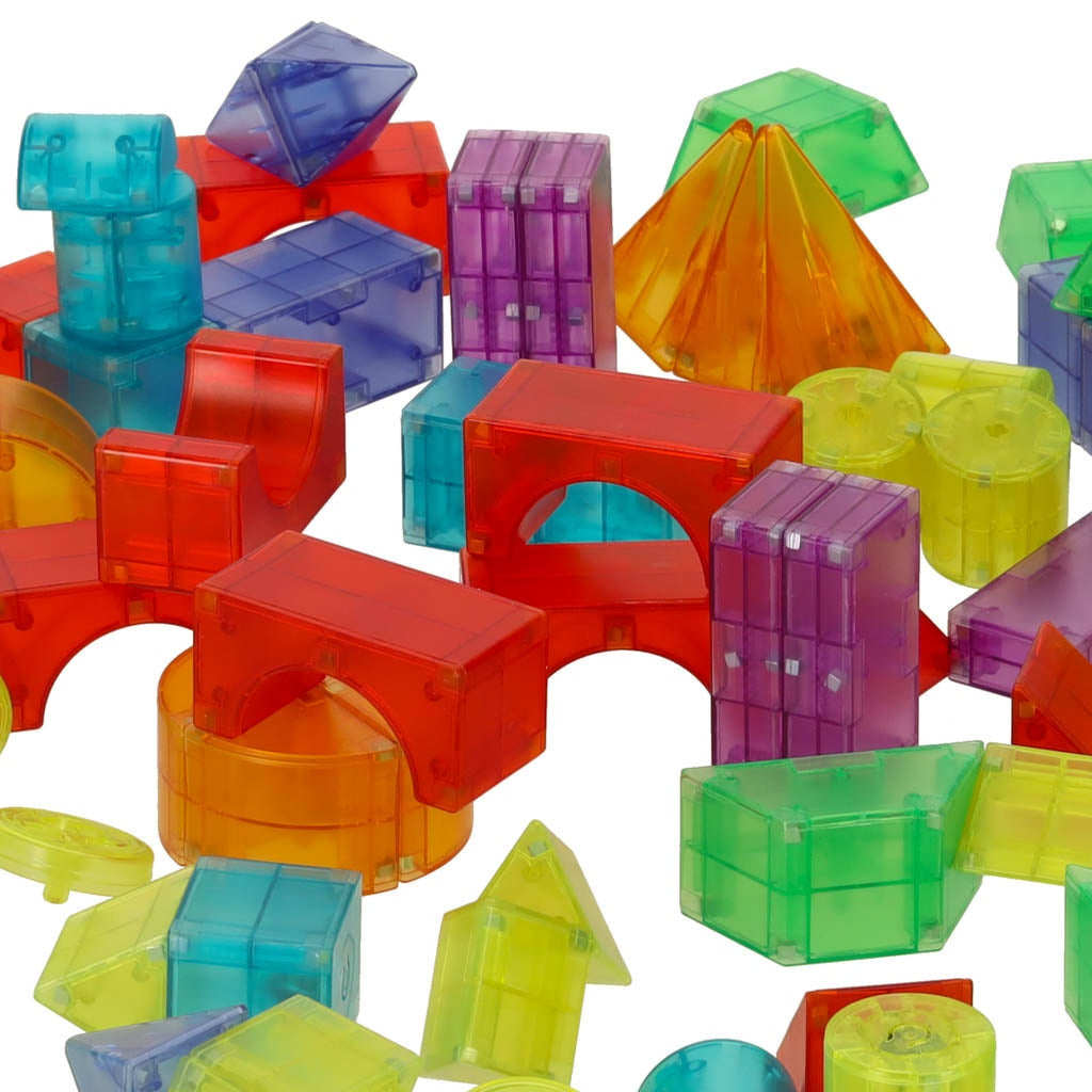 Magnetiska byggblock Magnetic Tiles 32 delar med LED-ljus, 3+ år