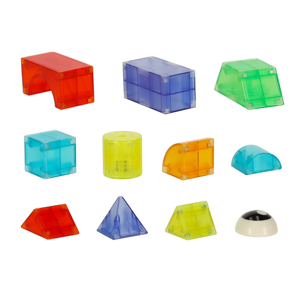 Magnetiska byggblock Magnetic Tiles 32 delar med LED-ljus, 3+ år