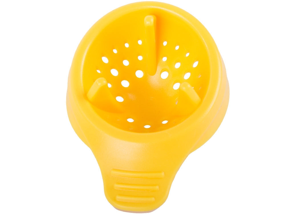 Manuell citruspress i plast 50 ml gul 12,5x8 cm