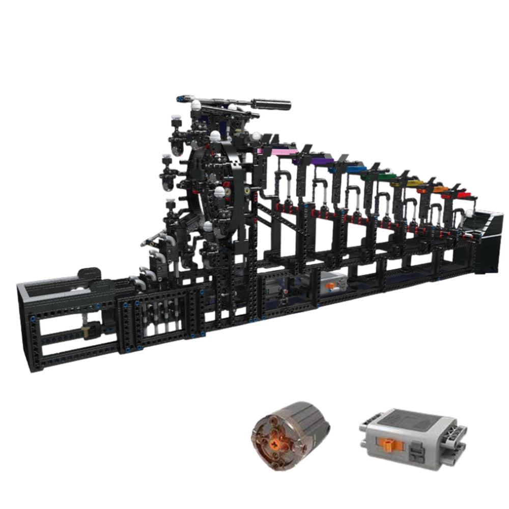 Marmorbana byggsats 2520 delar med motor och kontrollmodul ABS