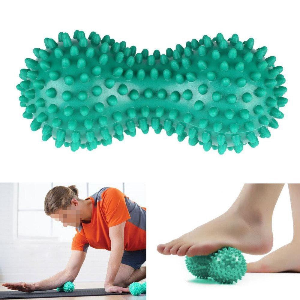 Massageboll för muskler PVC 15x6,5 cm för träning, färg slumpmässig