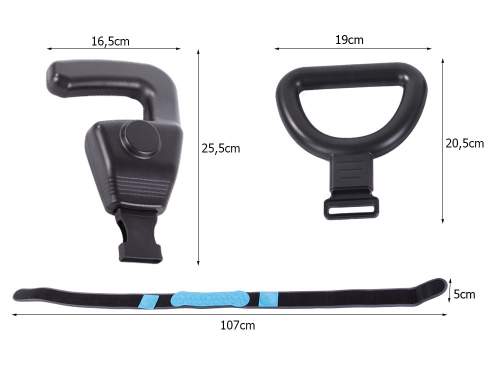 Massagepistol med bälte USB-C 6 massagehuvuden 4 hastigheter