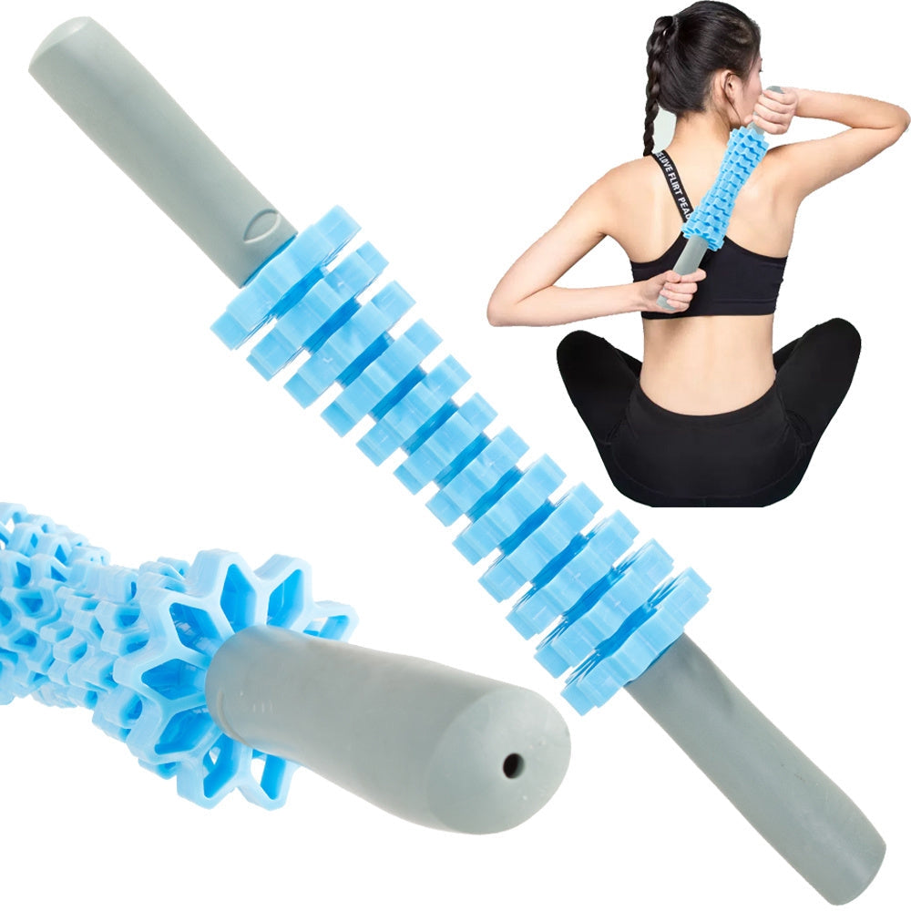 Massage roller med 12 roterande rullar 41 cm
