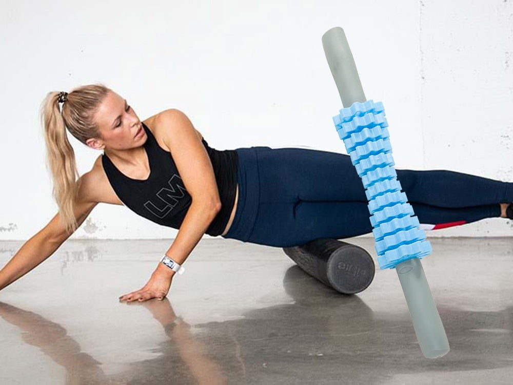 Massage roller med 12 roterande rullar 41 cm