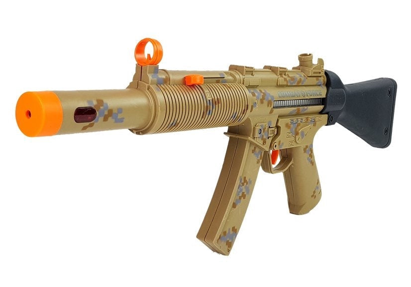 Militärleksaksset 2 pistoler med ljud/LED + headset, grön, 3+ år