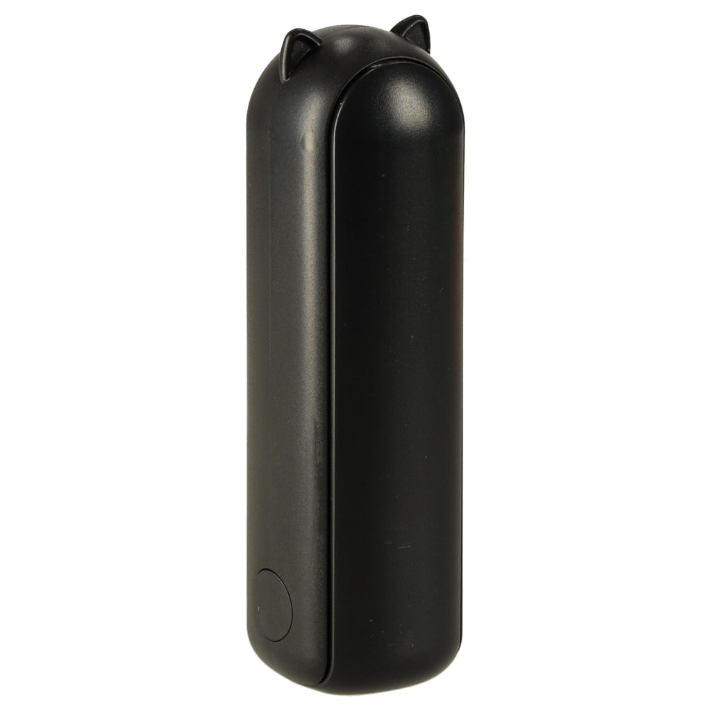 Mini USB-fläkt 2-i-1 hand/skrivbord 1200mAh USB-C svart