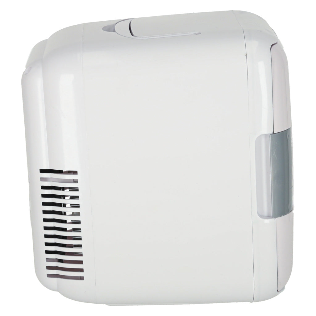 Mini el-kylskåp 4L kyl/värme 12V/110-220V för bil & hem vit
